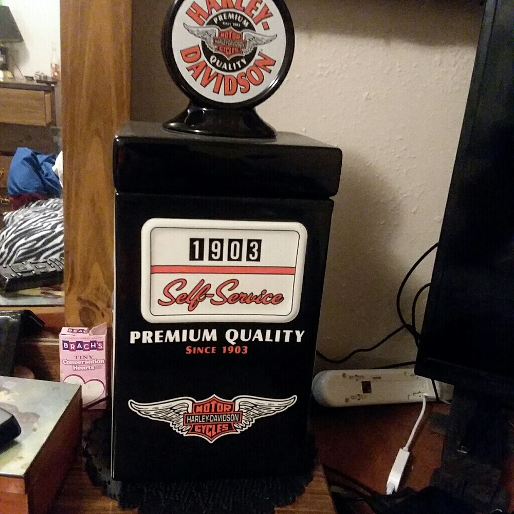 Harley Davidson cookie jar   .
